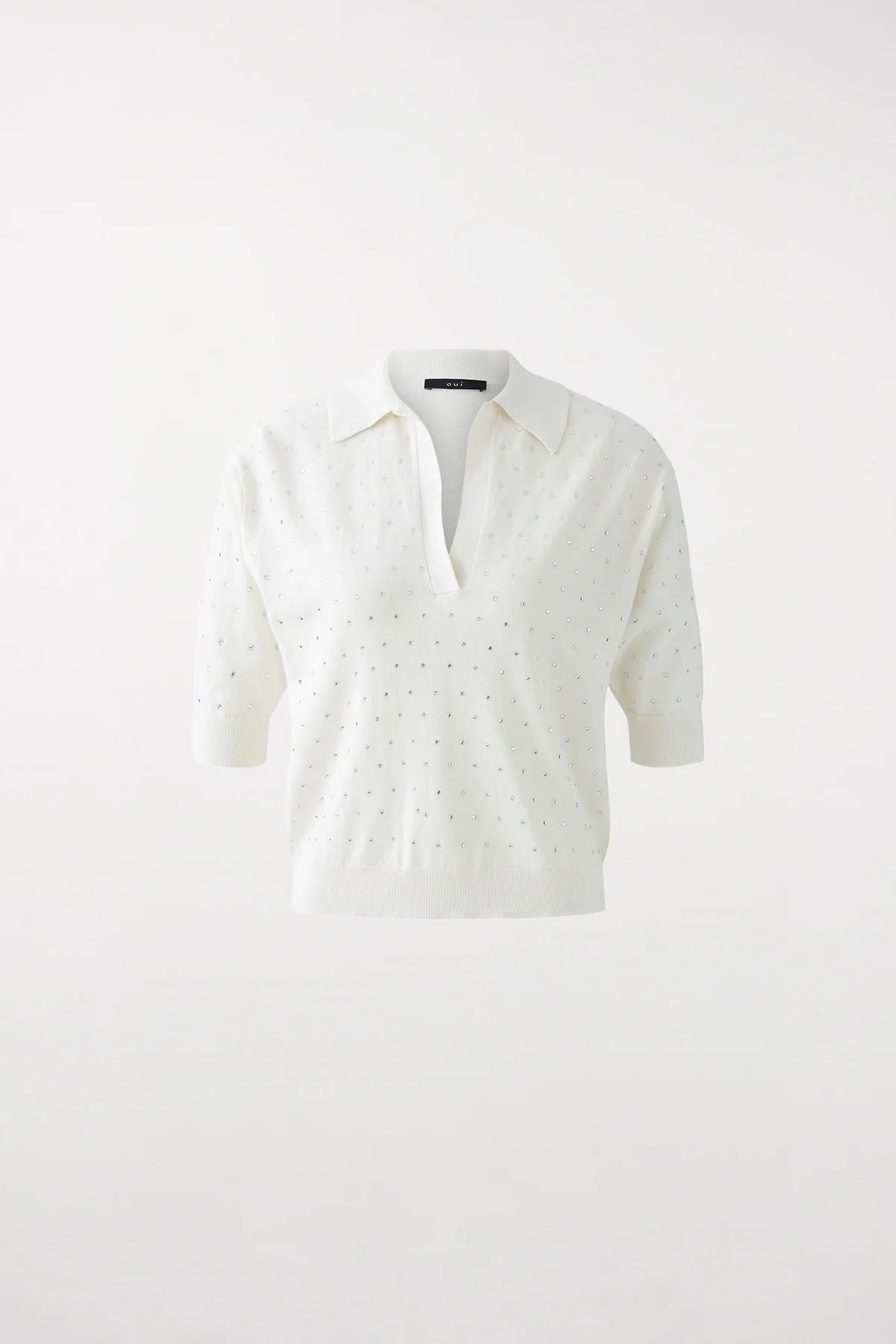 Oui - Crystal White Polo