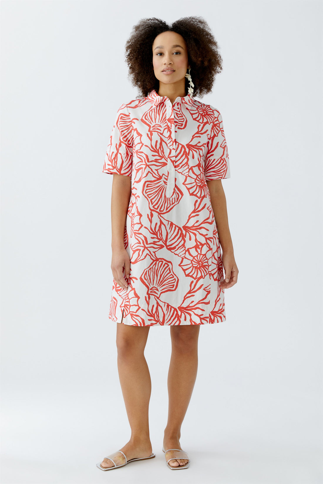 Oui- Red Coral Dress