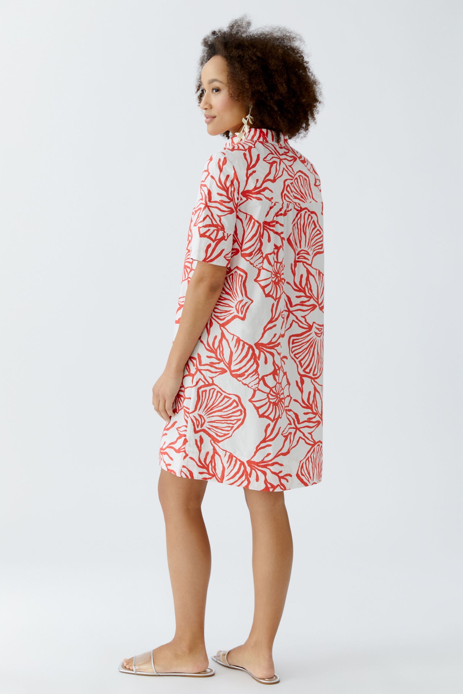 Oui- Red Coral Dress