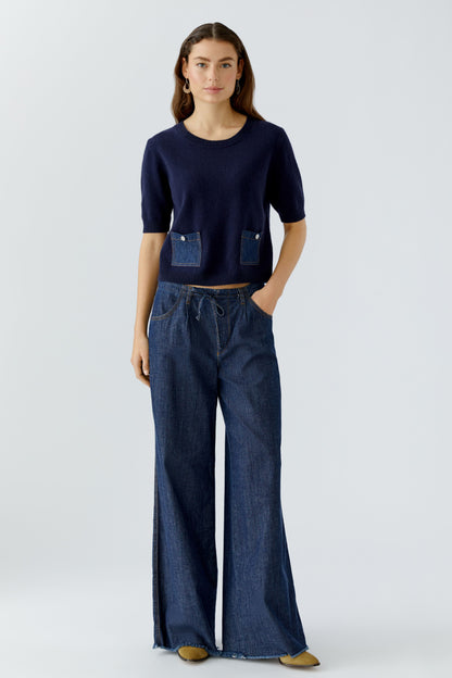 Oui- Denim Pocket Knit