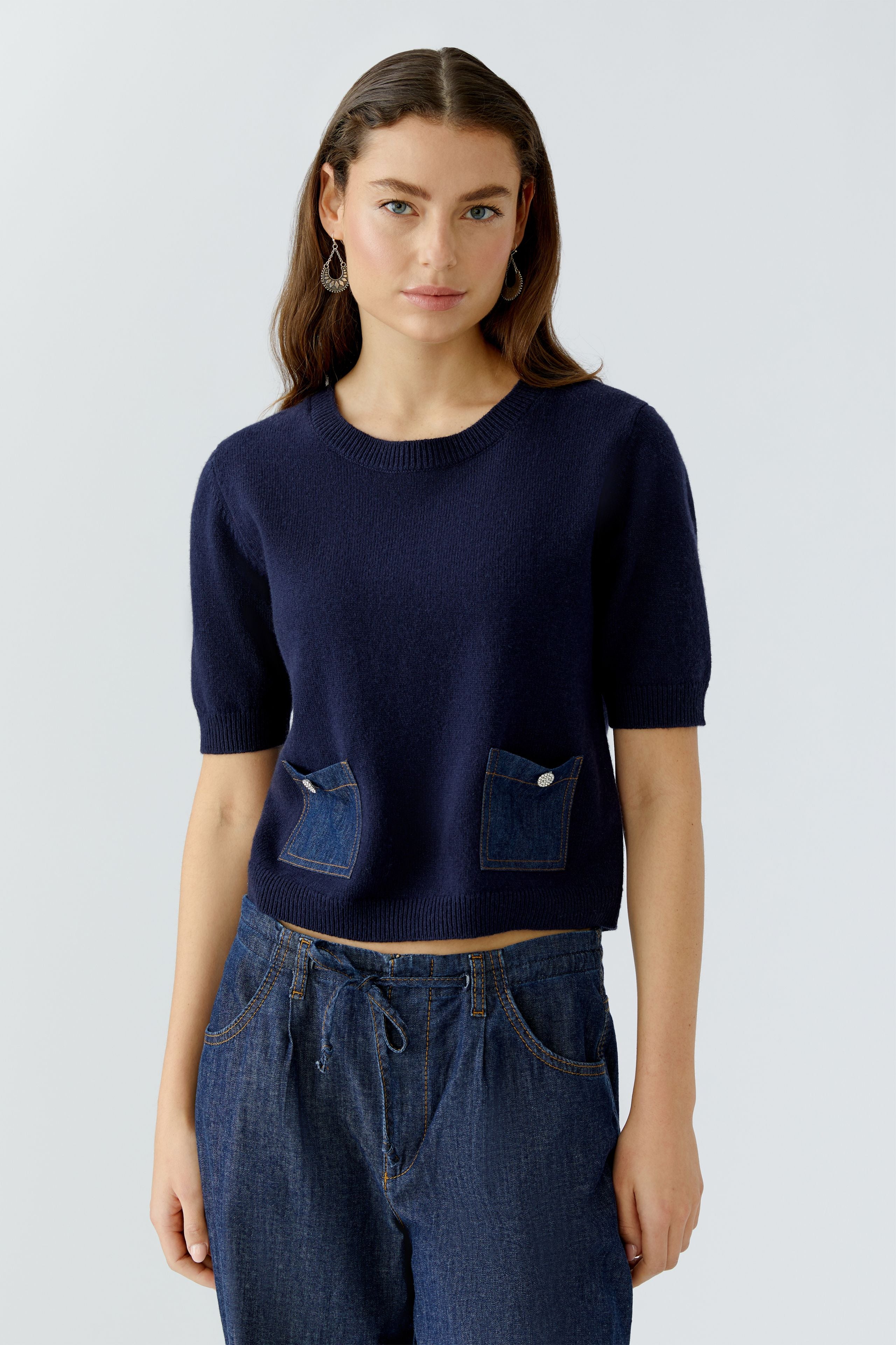 Oui- Denim Pocket Knit
