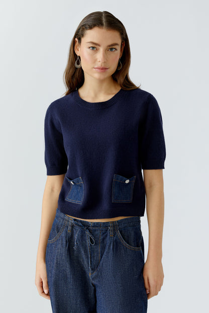 Oui- Denim Pocket Knit