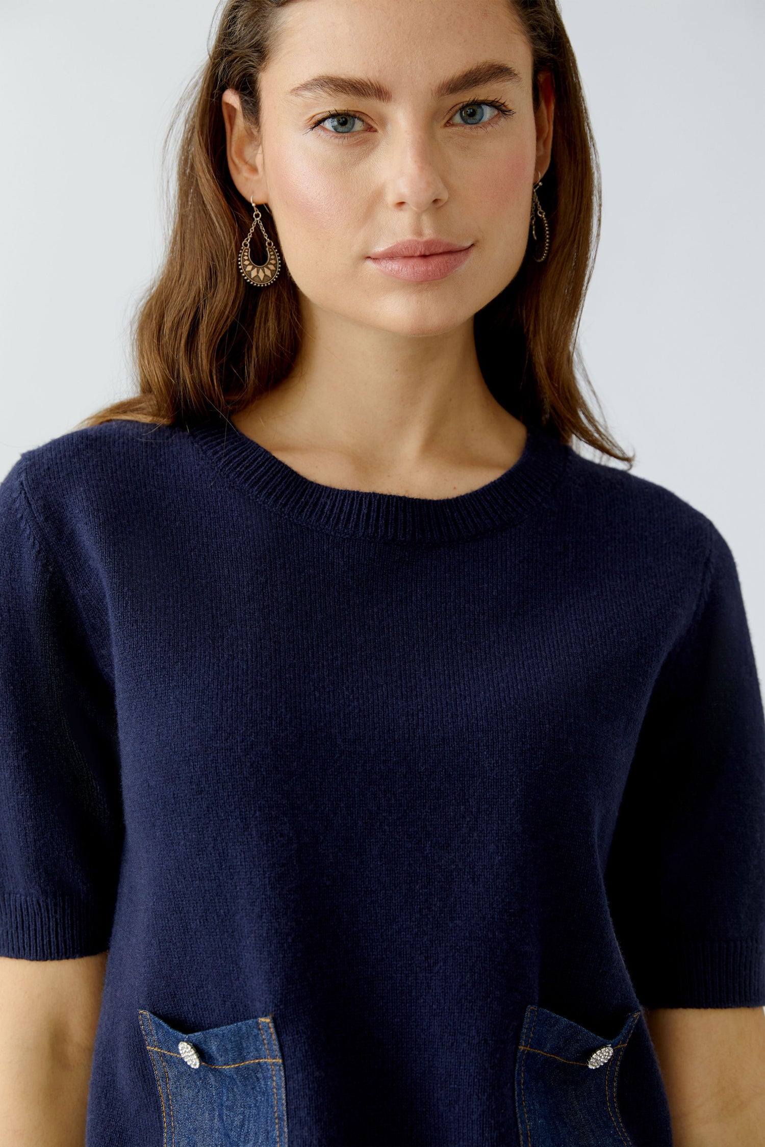 Oui- Denim Pocket Knit