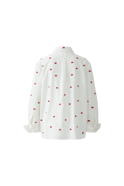 Oui - Red Lips Shirt