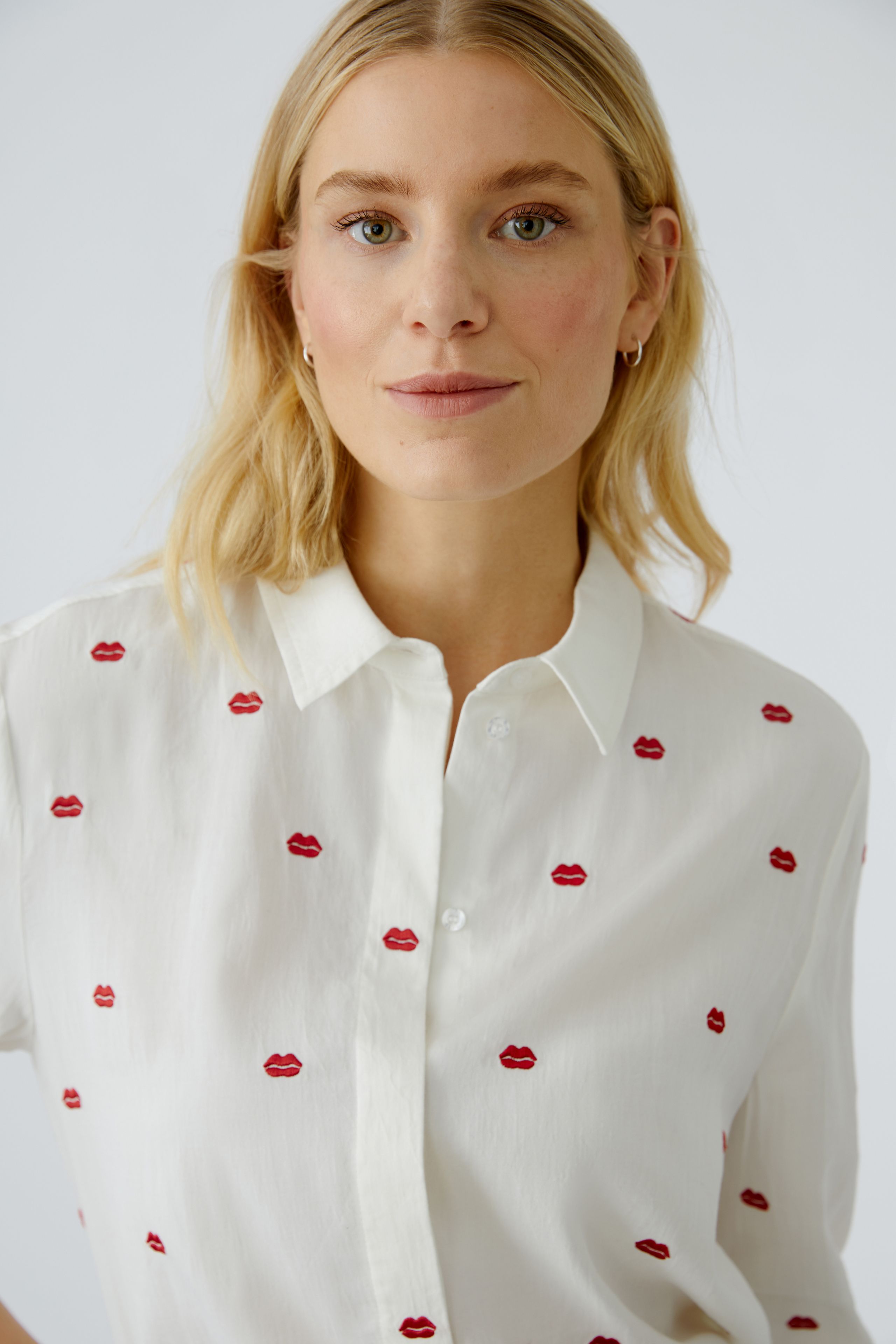 Oui - Red Lips Shirt