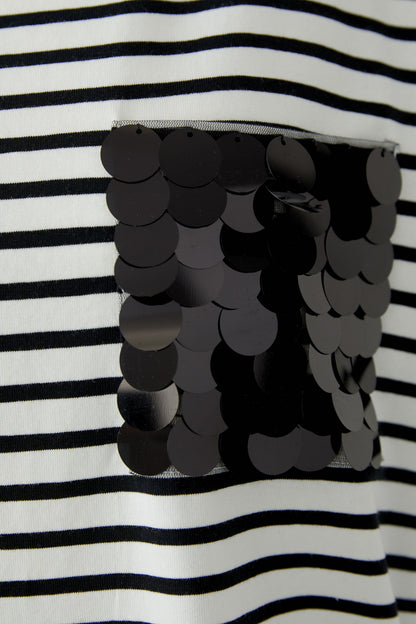 Oui - Sequin Pocket Top