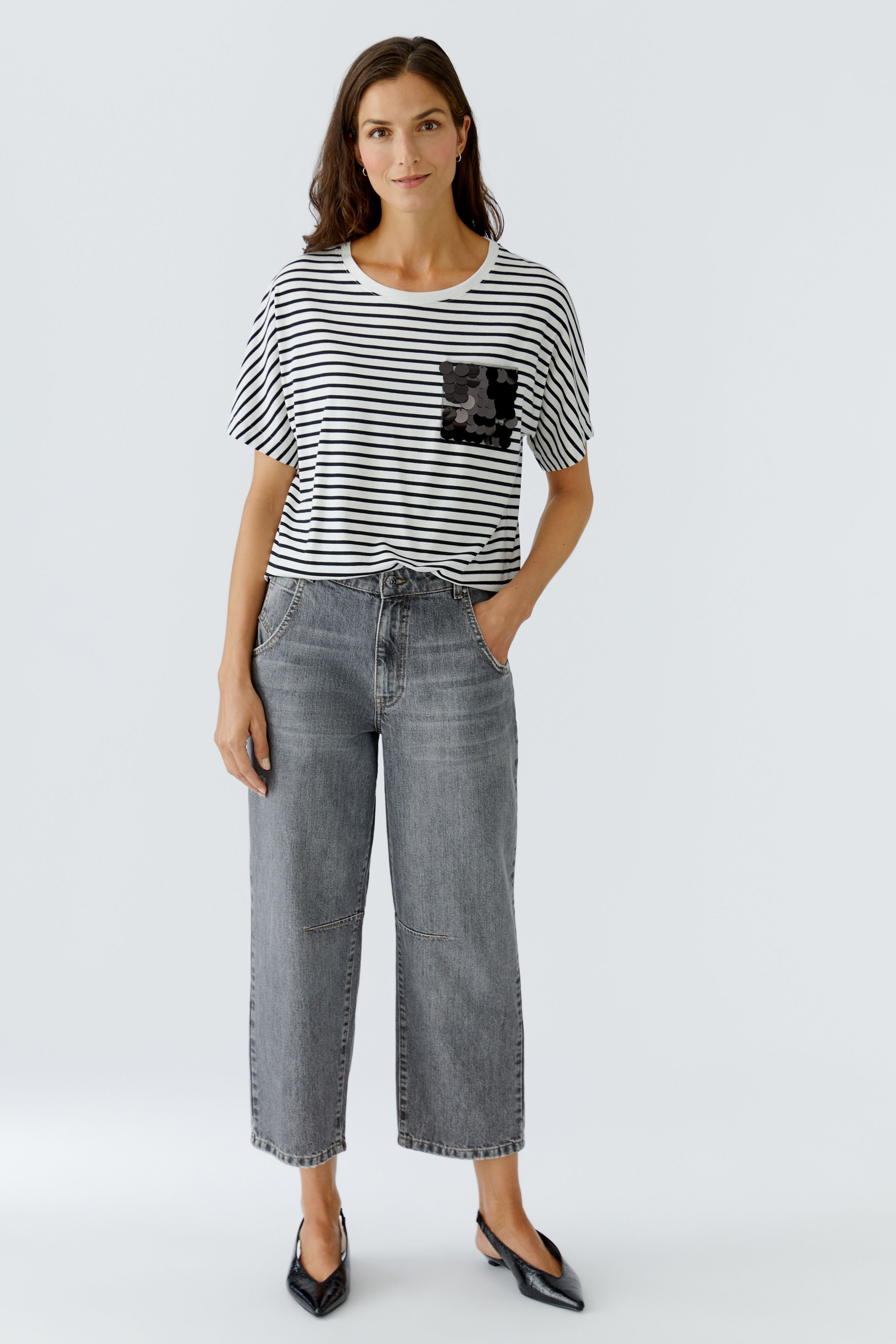 Oui - Sequin Pocket Top