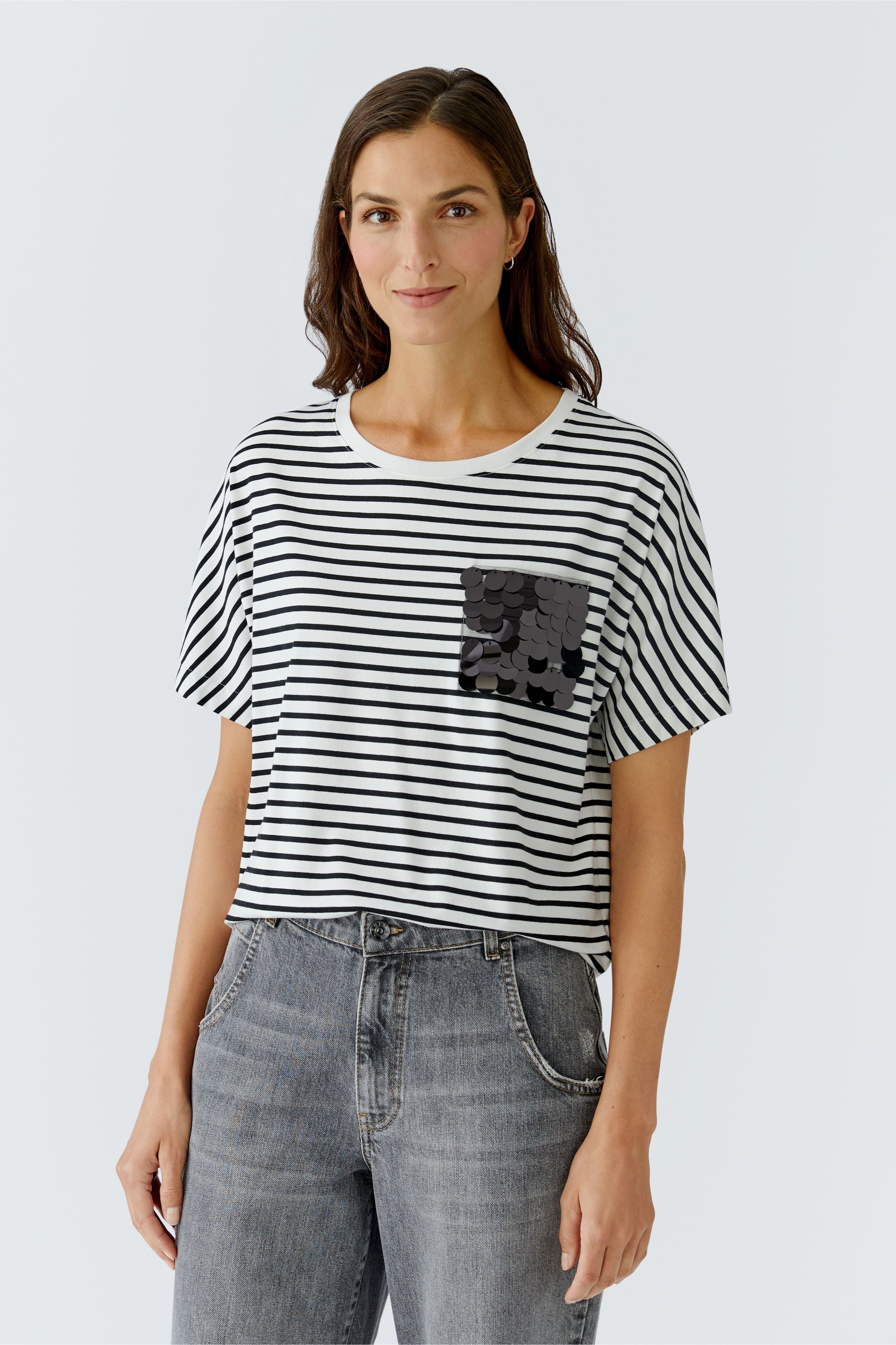 Oui - Sequin Pocket Top