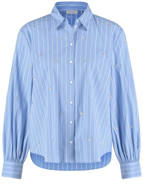 Gerry Weber - Blue and White Striped Shirt with Sequins