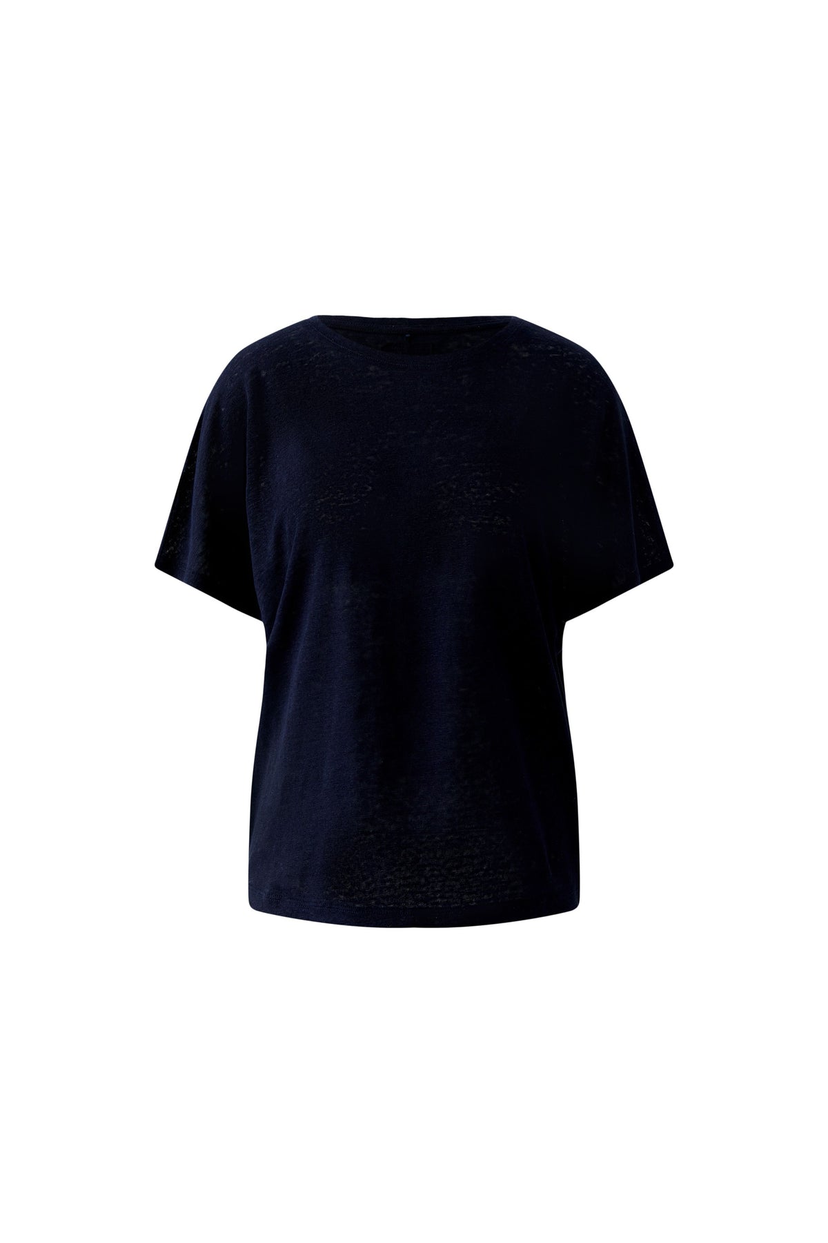 Oui - Navy Linen Top