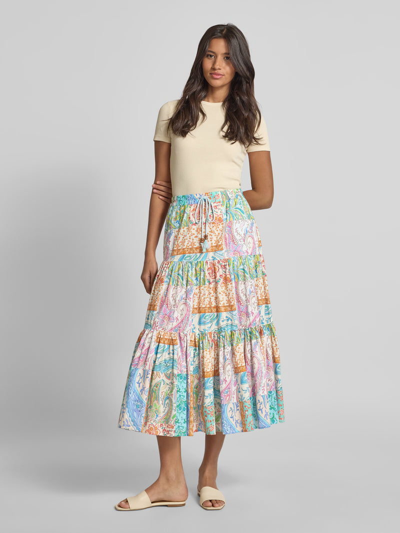 Emily Van Den Bergh -Paisley Print Skirt