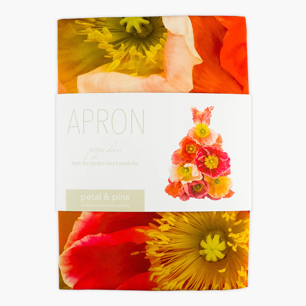 Petal and Pins  - Poppy apron