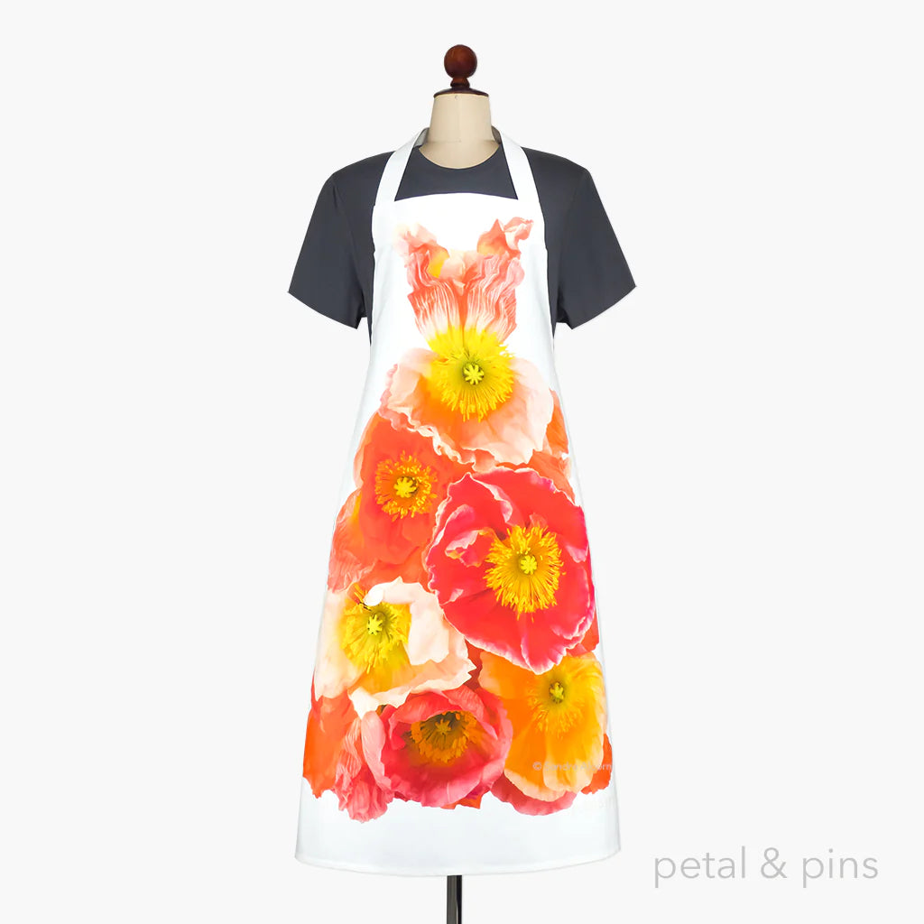 Petal and Pins  - Poppy apron