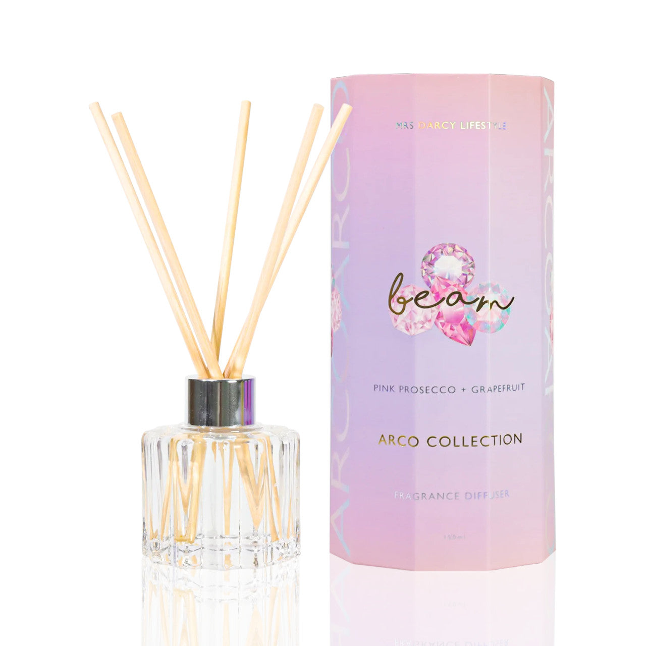 Mrs Darcy Arco Diffuser - Beam - Pink Prosecco &amp; Grapefruit