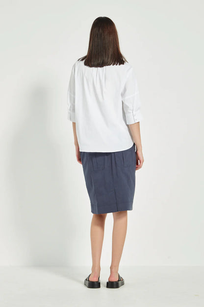 Verge - Acrobat Legion Skirt in Denim Marle