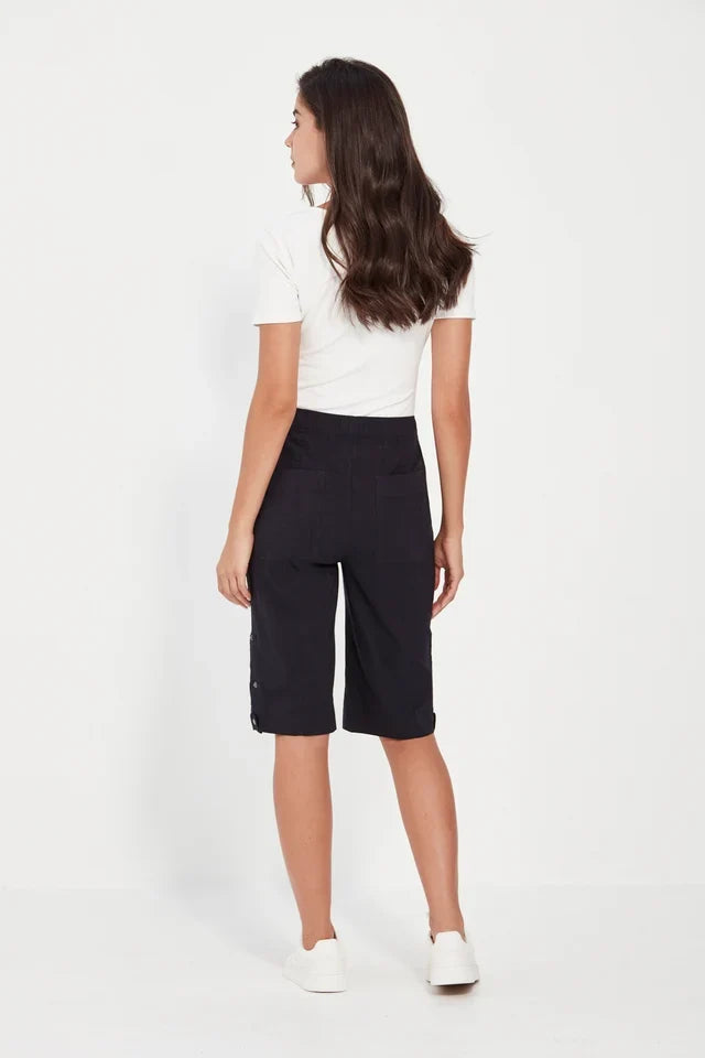 Verge Acrobat Rolled Shorts - Denim Marle