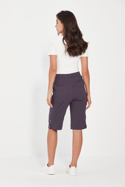 Verge- Acrobat Rolled Short - Denim Marle