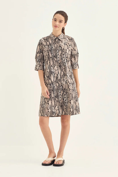 Verge Serpent Nori Dress