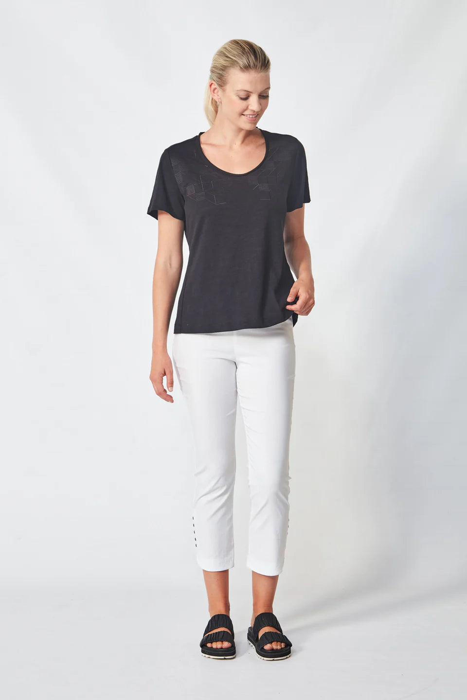 Verge - Acrobat Rivet Pant in White