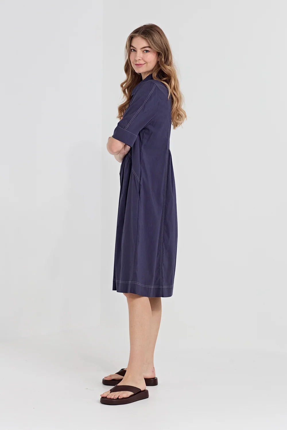 Verge Acrobat Rosie Dress - Denim Marle
