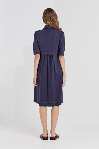 Verge Acrobat Rosie Dress - Denim Marle