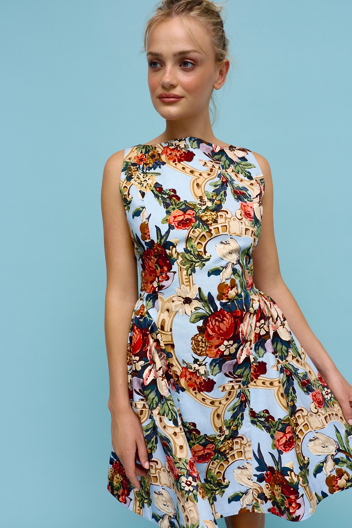 Binny Break Point Print Dress