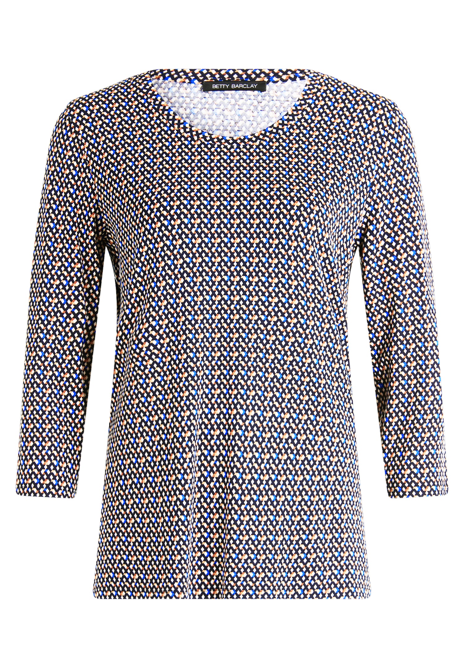 Betty Barclay - 3/4 Sleeve Diamond Print Top