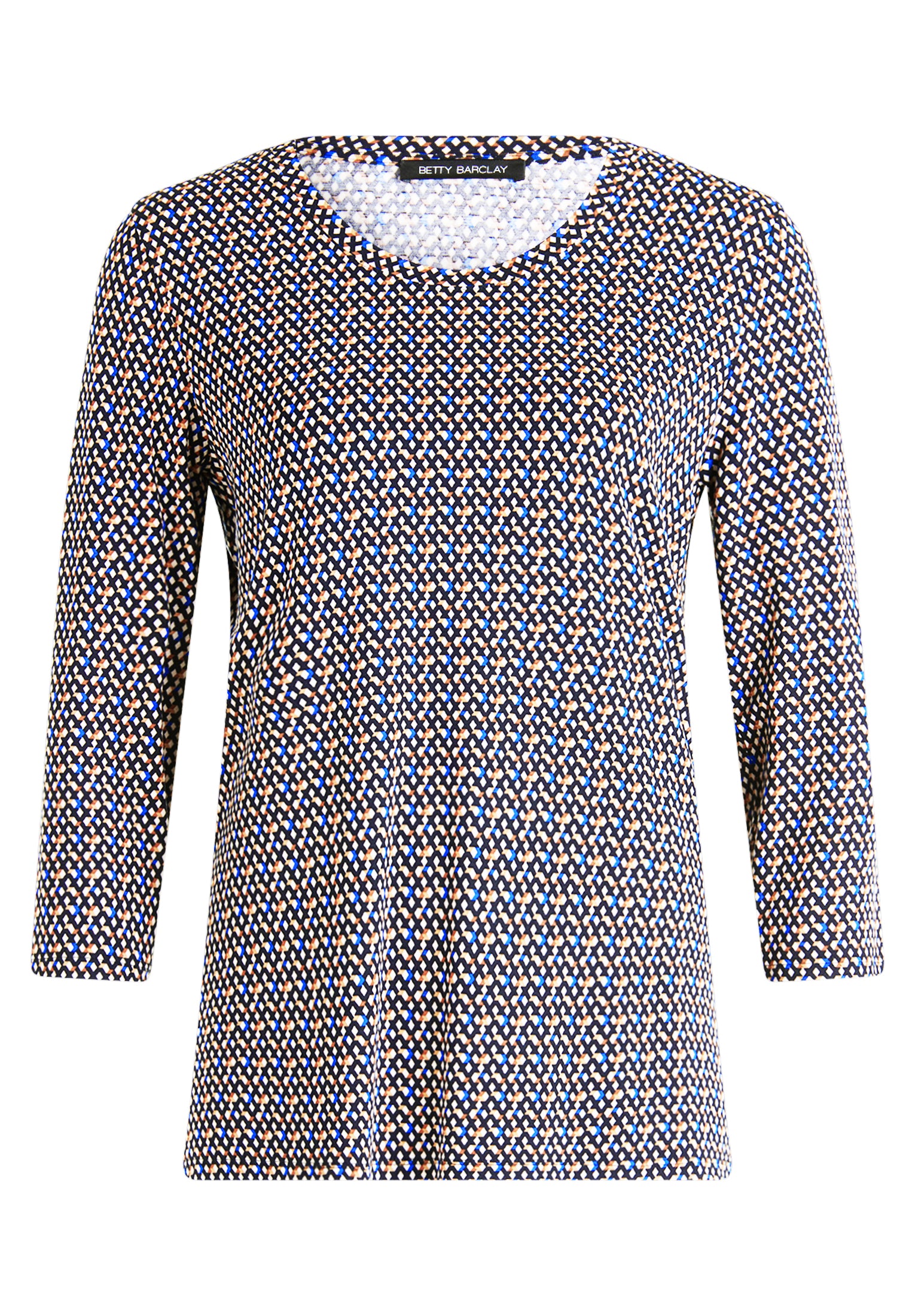 Betty Barclay - 3/4 Sleeve Diamond Print Top
