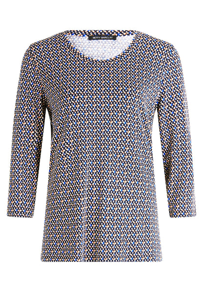 Betty Barclay - 3/4 Sleeve Diamond Print Top