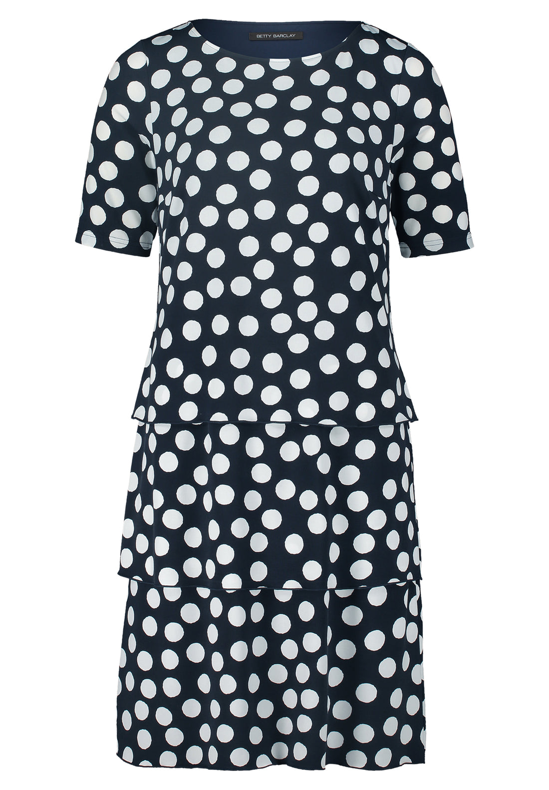 Betty Barclay - Navy and White Polka Dot Dress
