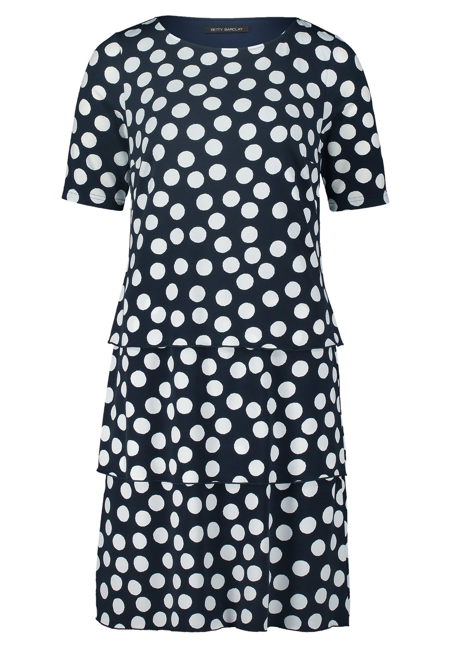 Betty Barclay - Navy and White Polka Dot Dress