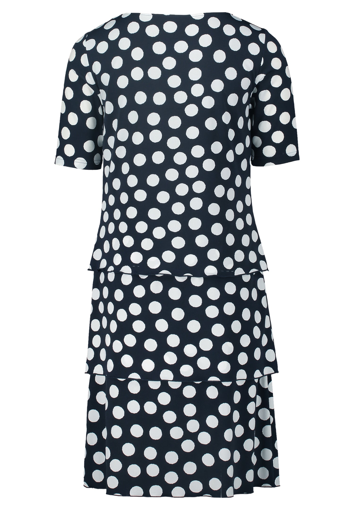 Betty Barclay - Navy and White Polka Dot Dress