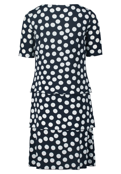 Betty Barclay - Navy and White Polka Dot Dress