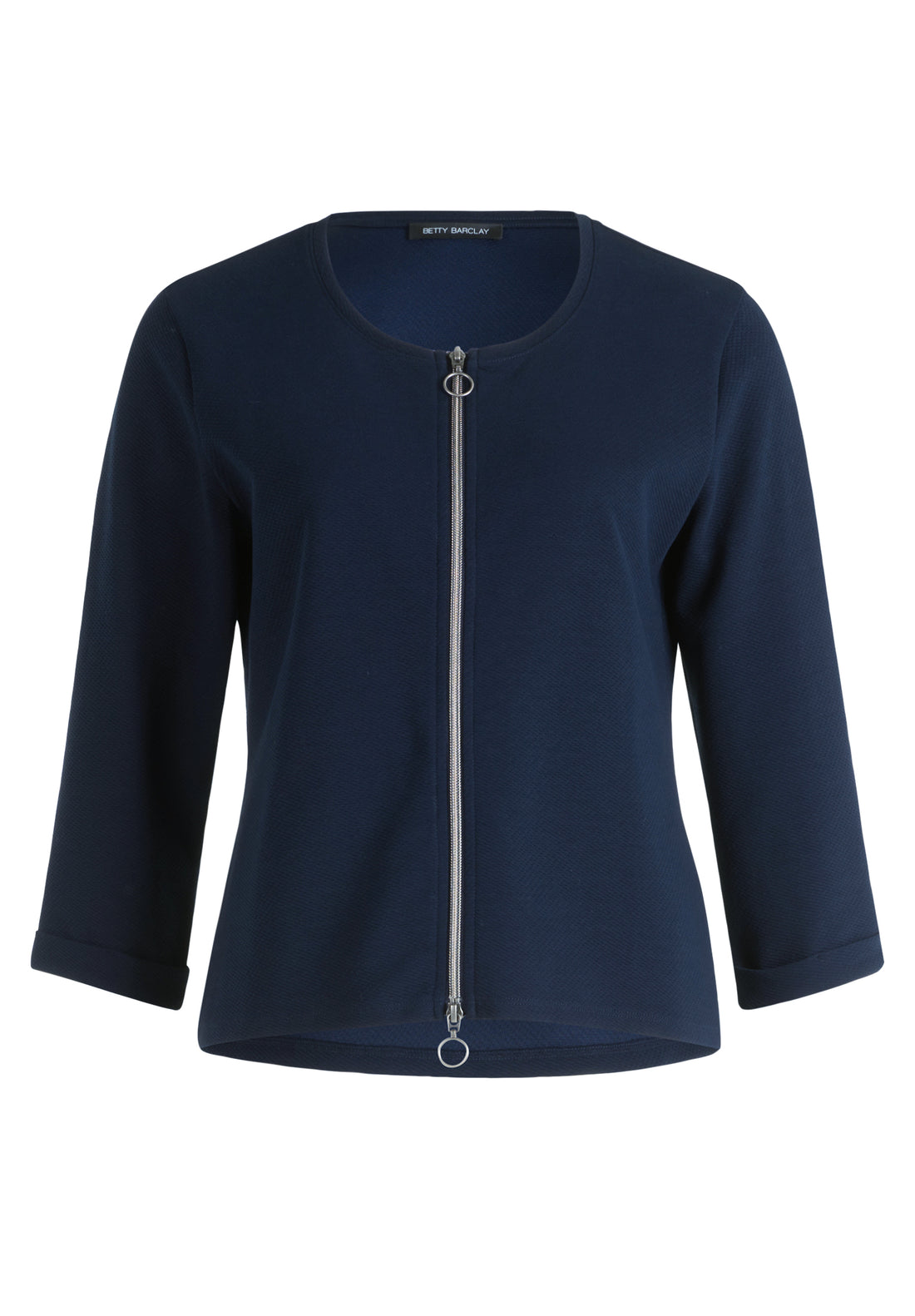 Betty Barclay 3/4 Navy Zip Jacket