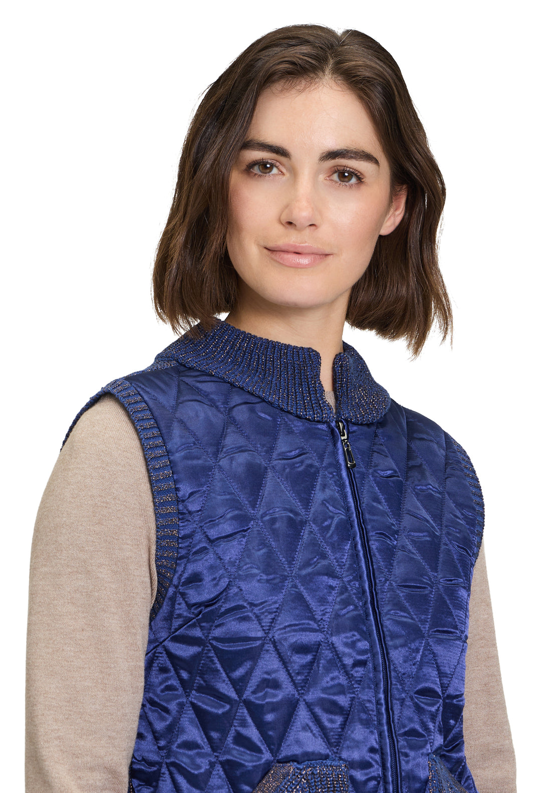 Betty Barclay - Knitted Vest in Dark Blue