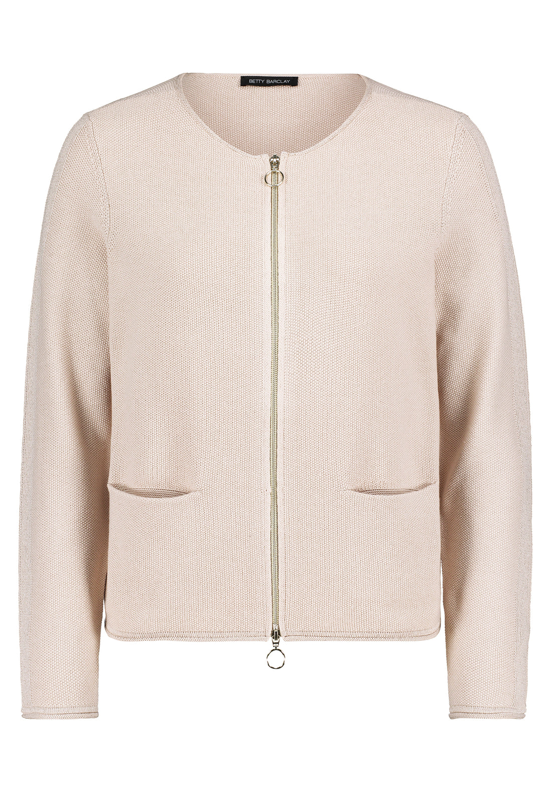 Betty Barclay - Beige Zipper Cardigan