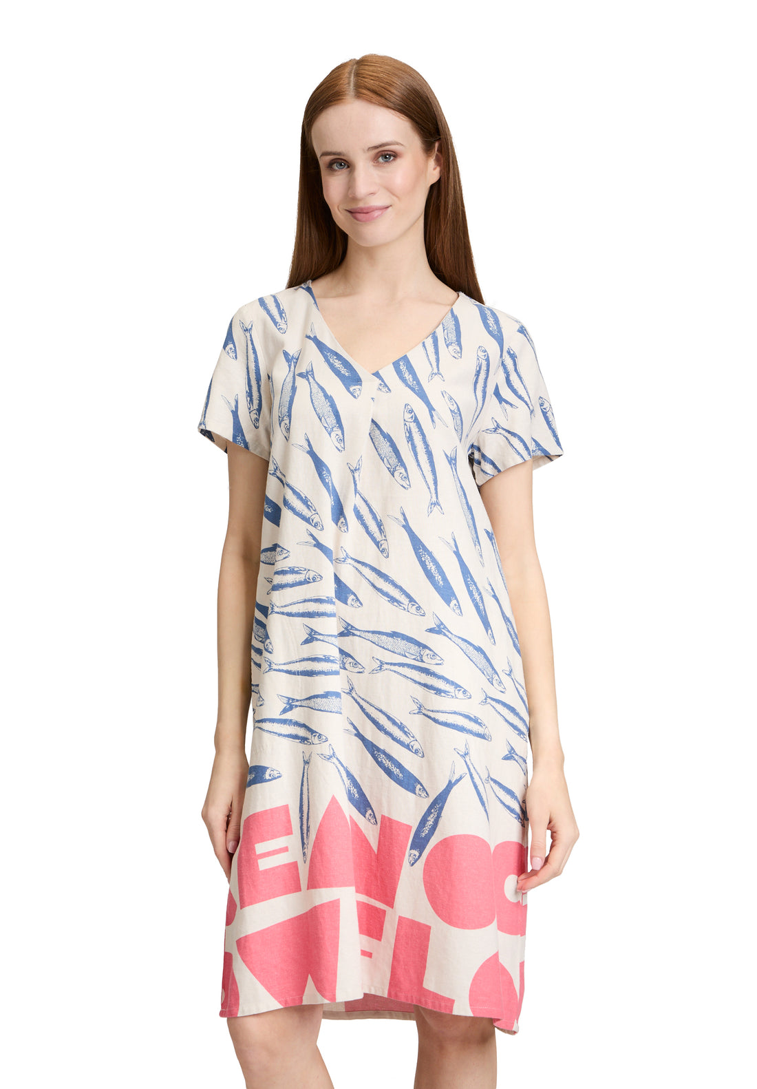 Betty Barclay - Fun Print V Neck Dress