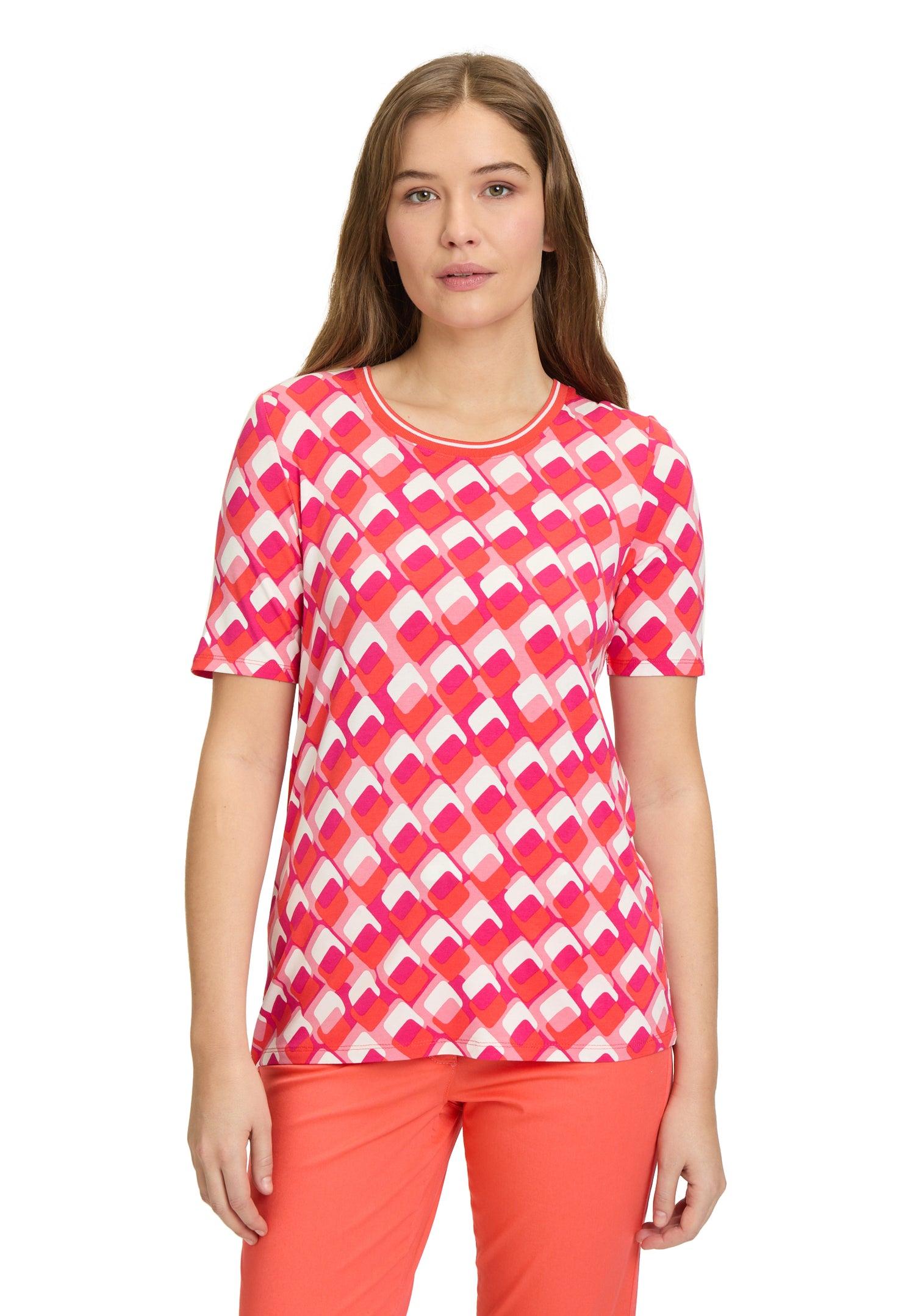 Betty Barlcay- Pink and Red T-shirt