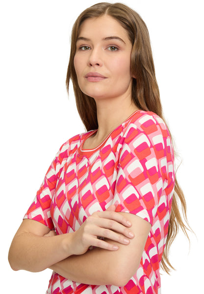 Betty Barlcay- Pink and Red T-shirt