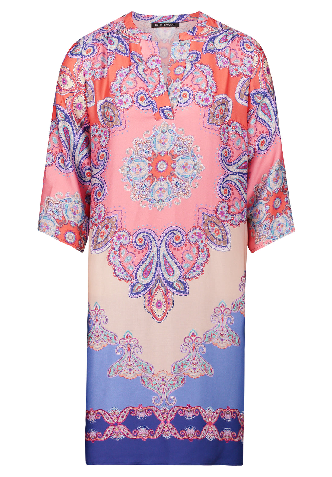 Betty Barclay -  Vibrant Paisley Bohemian Print  Tunic Style Dress