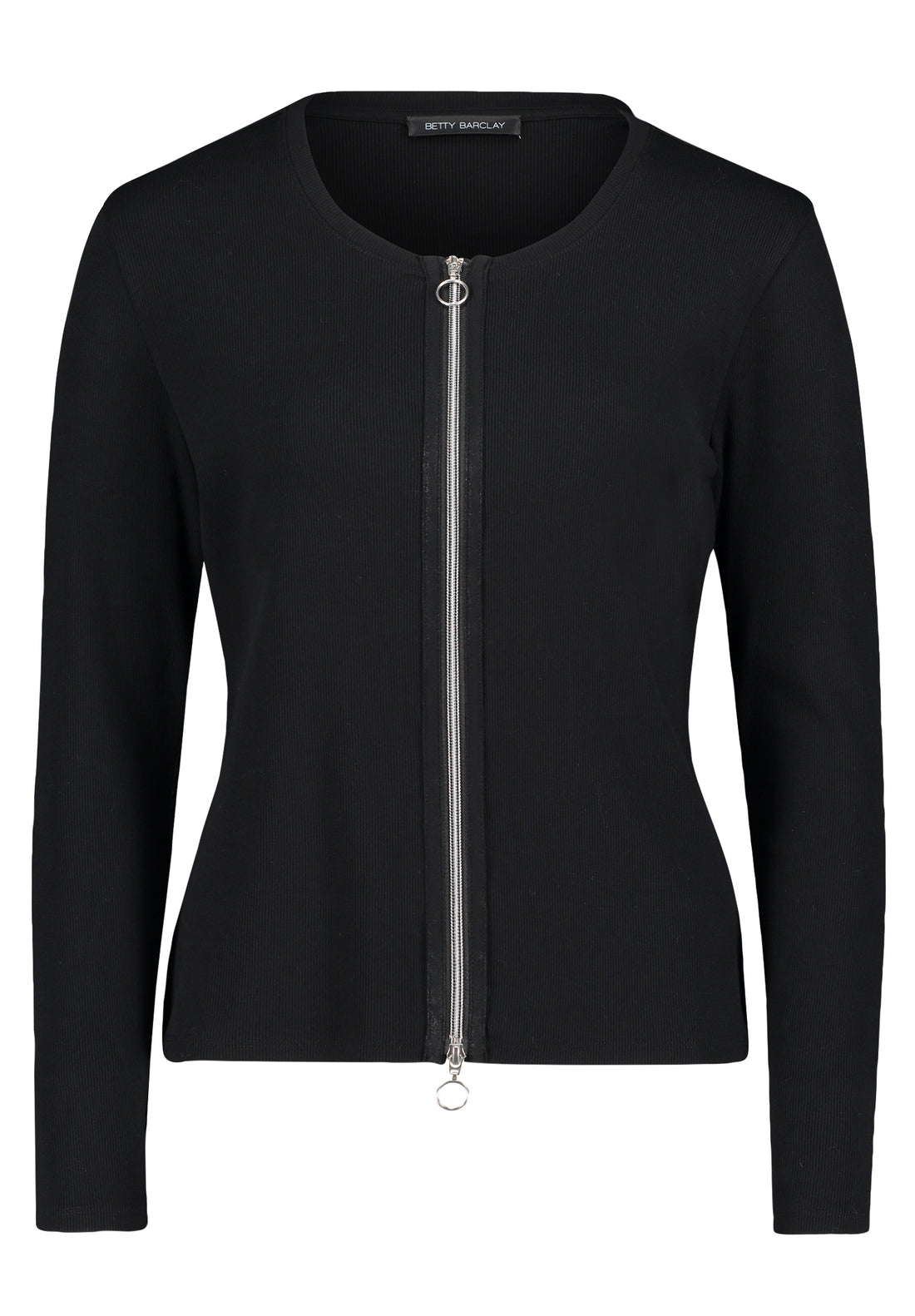 Betty Barclay Black Zip Rib Jacket