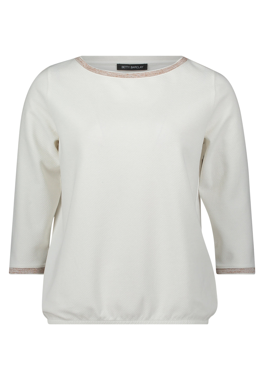 Betty Barclay - Cream Top with Gold Trim