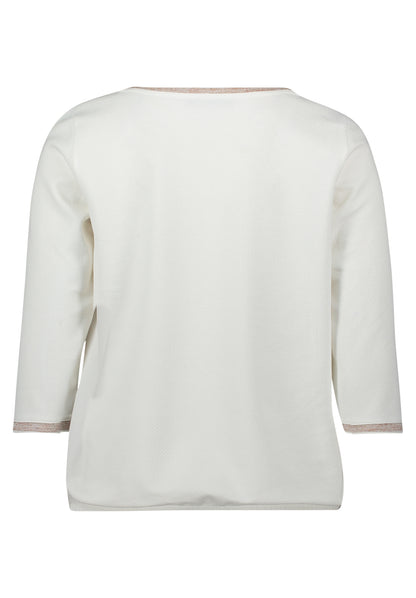 Betty Barclay - Cream Top with Gold Trim