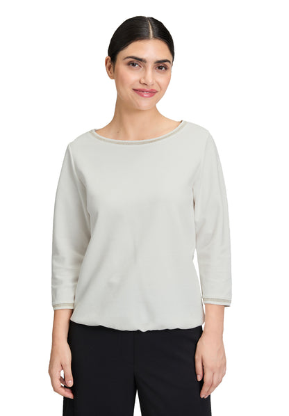 Betty Barclay - Cream Top with Gold Trim