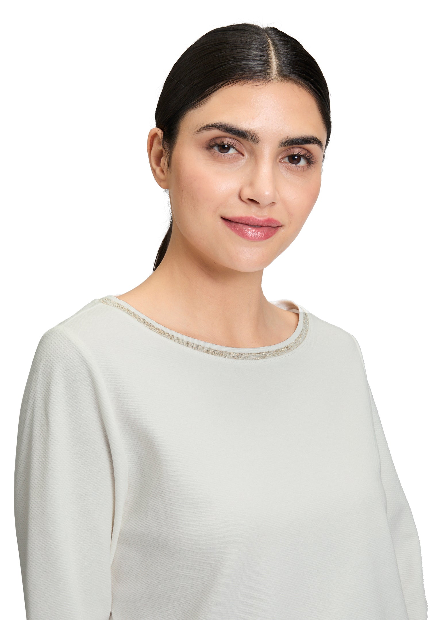 Betty Barclay - Cream Top with Gold Trim