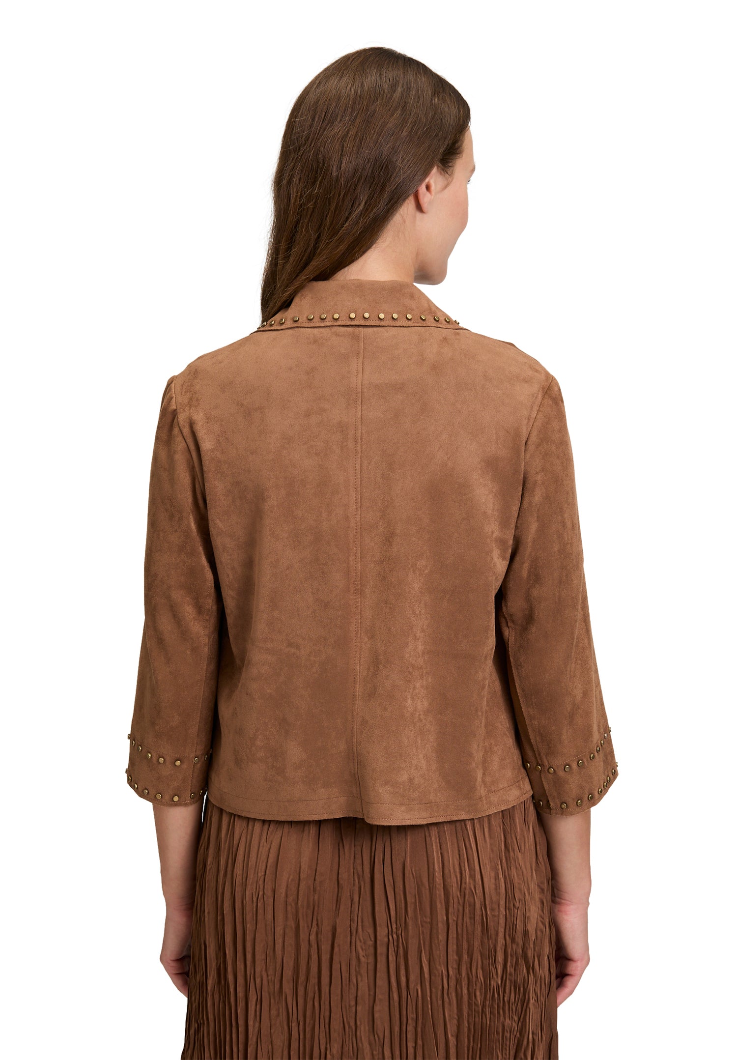 Betty Barclay- Tobacco Suede Jacket