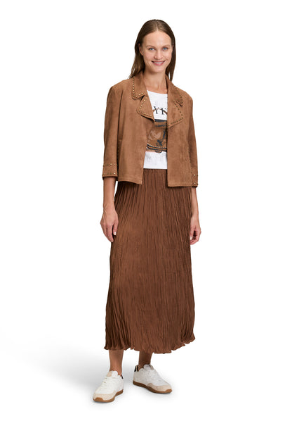 Betty Barclay- Tobacco Suede Jacket