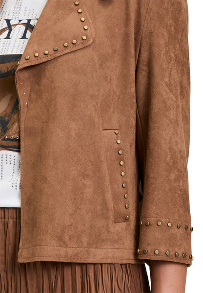 Betty Barclay- Tobacco Suede Jacket