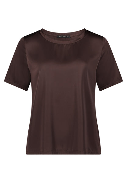 Betty Barclay- Chocolate Satin Top