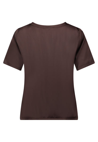 Betty Barclay- Chocolate Satin Top